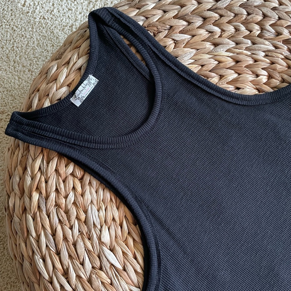 Free People, Intimately Free ribbed, flowy, halter tank.